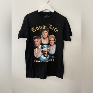 Thug Life 'Good as Gold' Short Sleeve Graphic Tee - Black